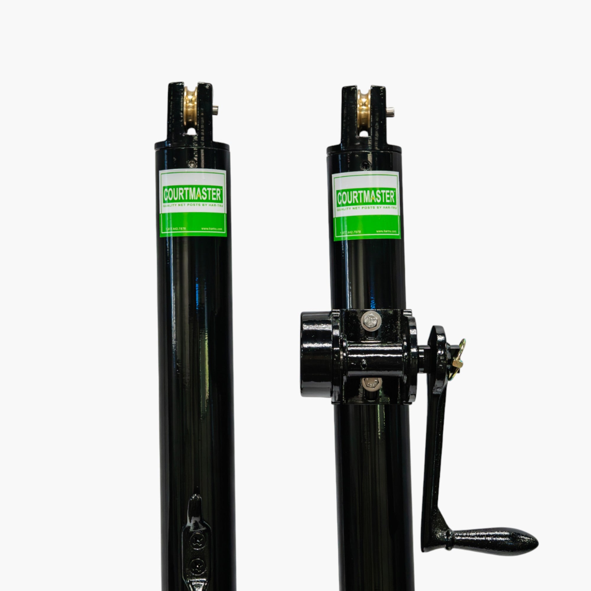 COURTMASTER Round Steel Post with External Wind