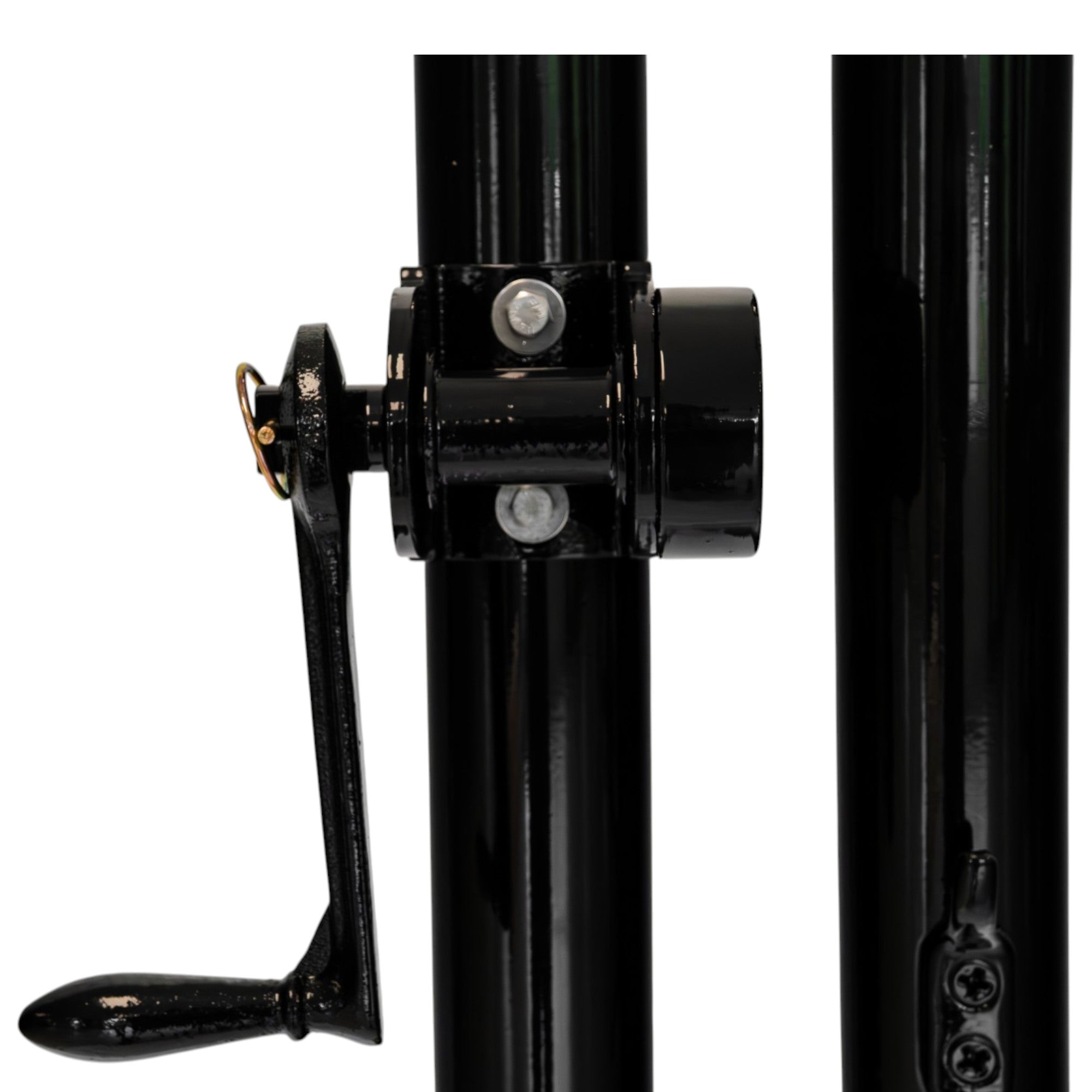 COURTMASTER Round Steel Post with External Wind