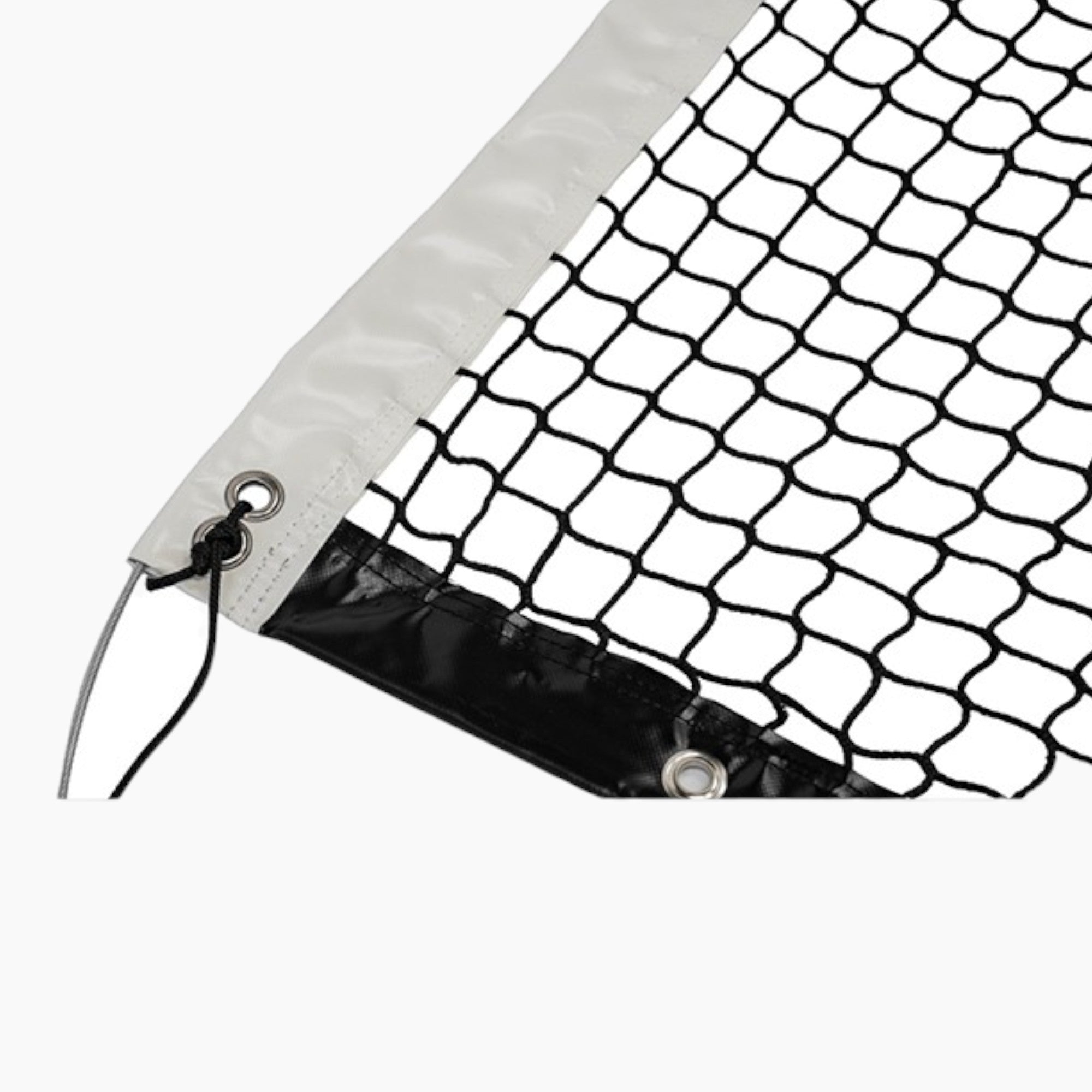 Har-Tru Knotless Pickleball Net back side zoomed