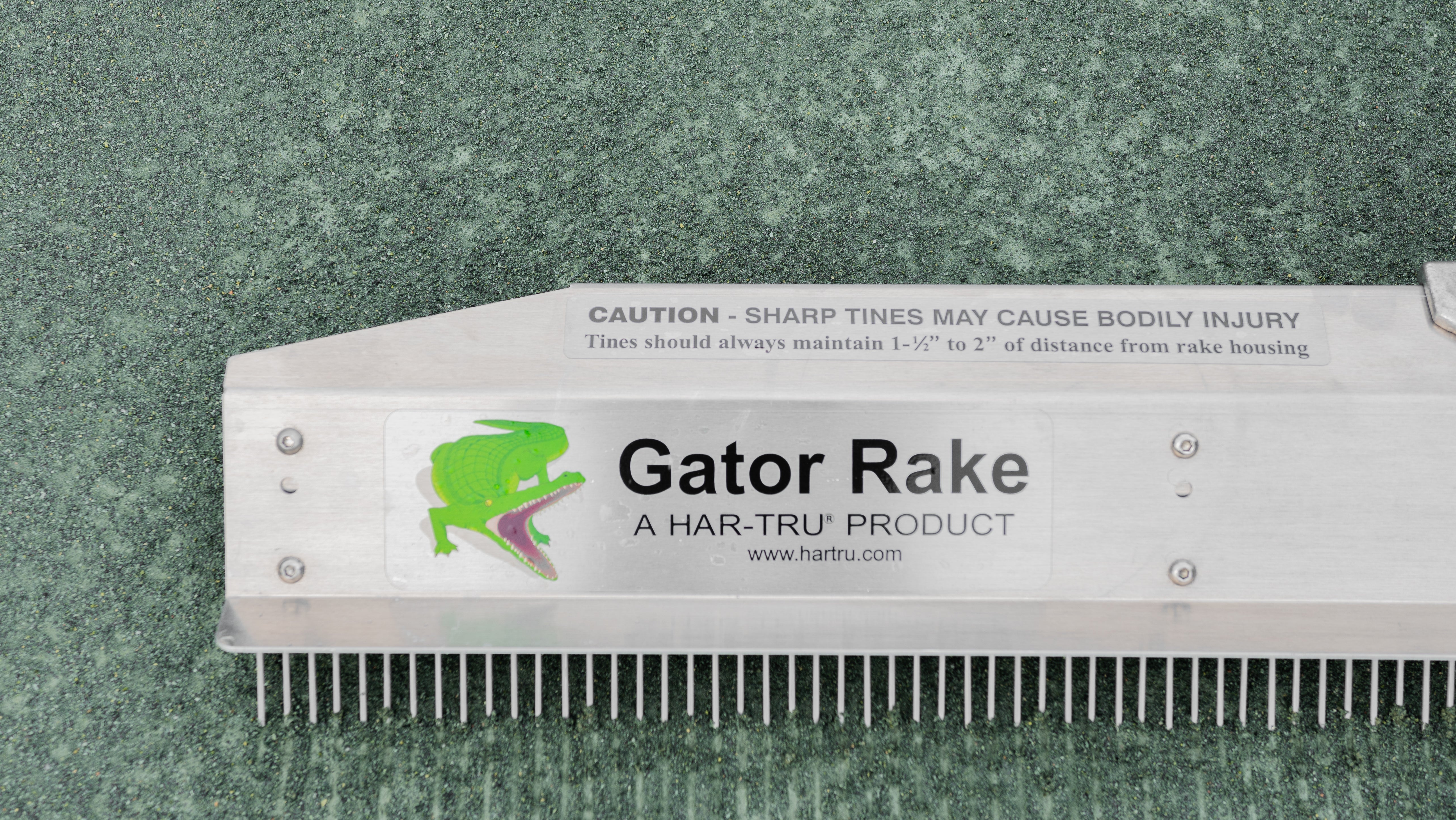 72" Hand Model Gator Rake zoomed