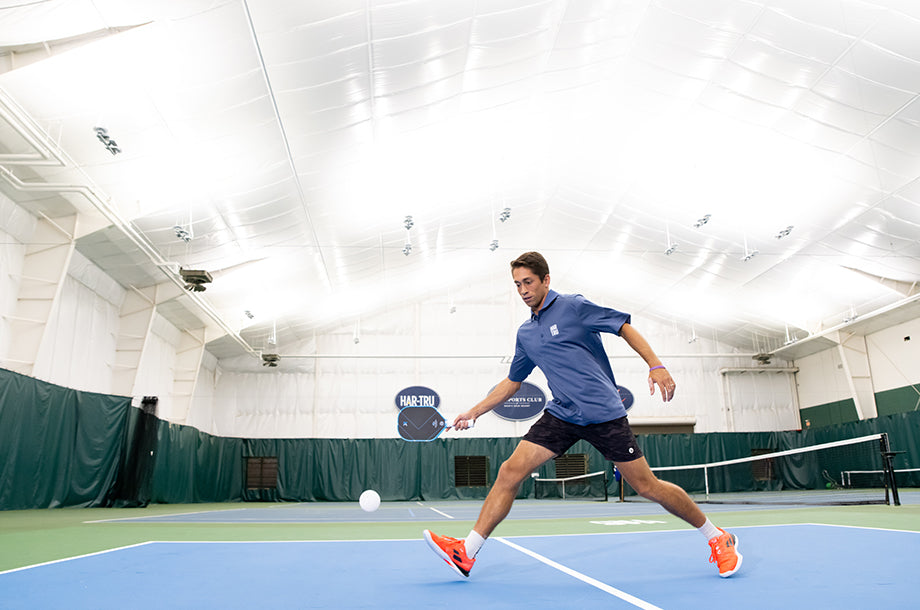 indoor pickleflex pickleball at boarshead  with Zane