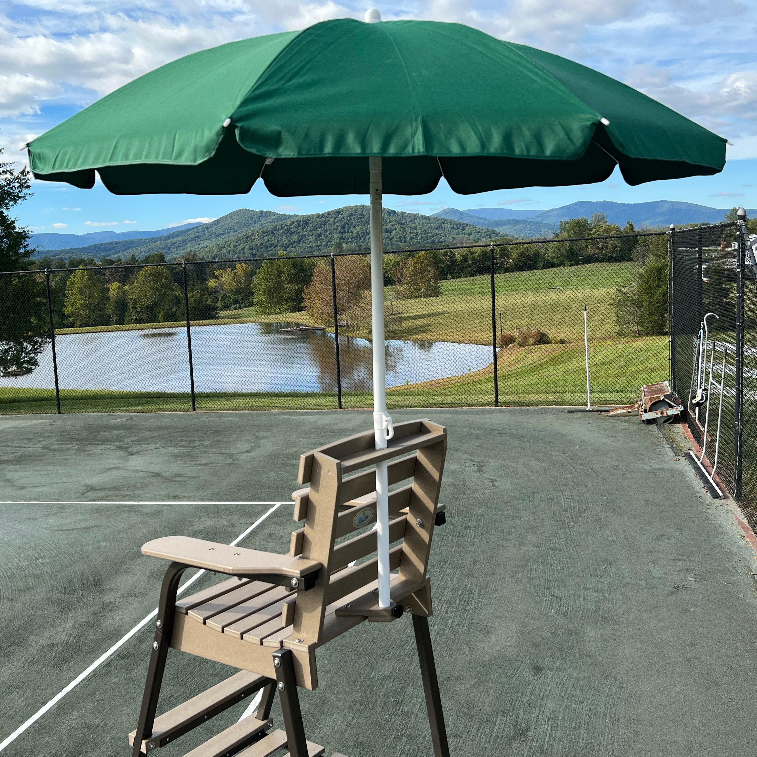 Umbrella Kit for Premier Tennis Umpire Chair lifestyle