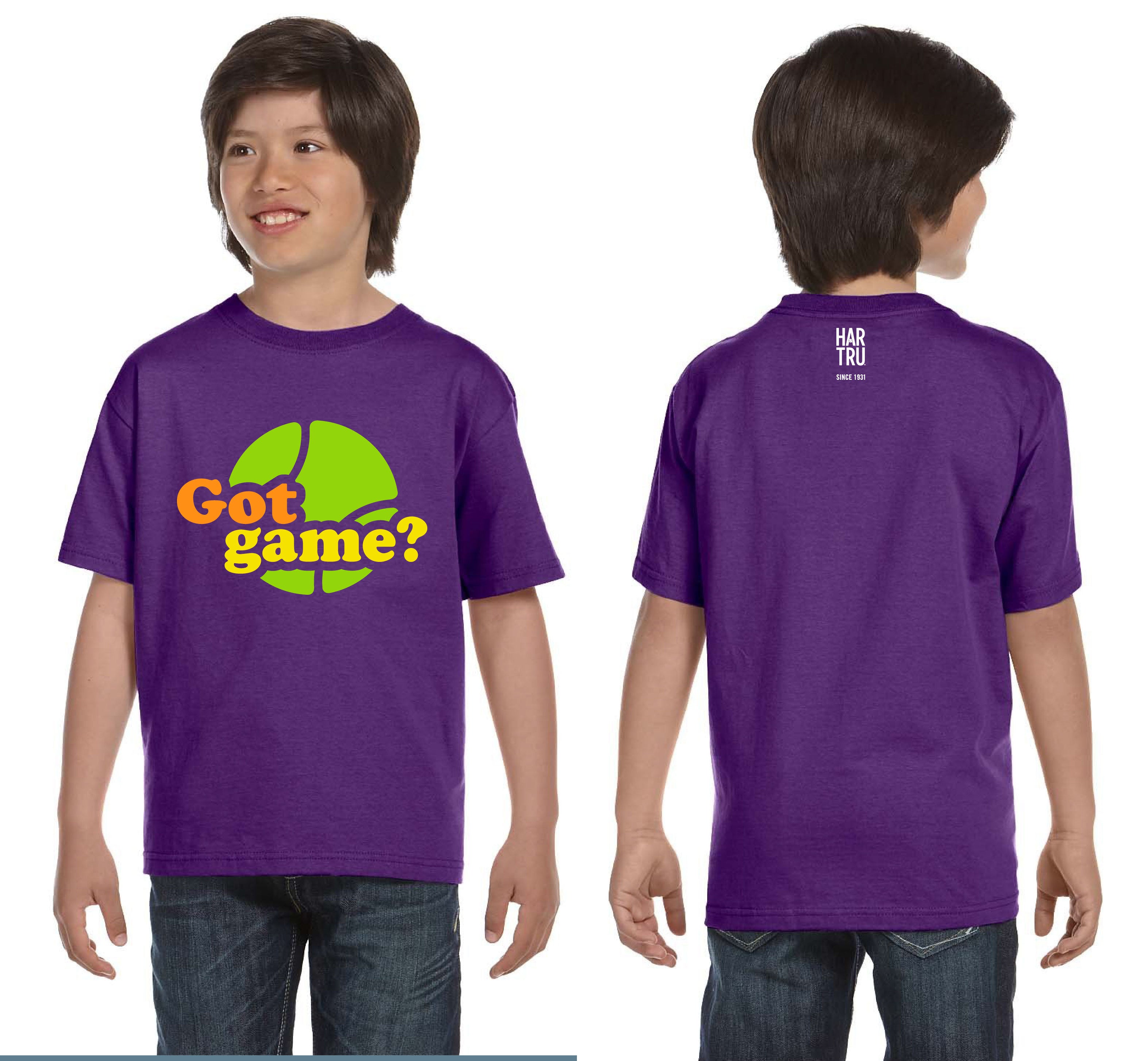 Har-Tru Got Game Youth T-Shirt in purple