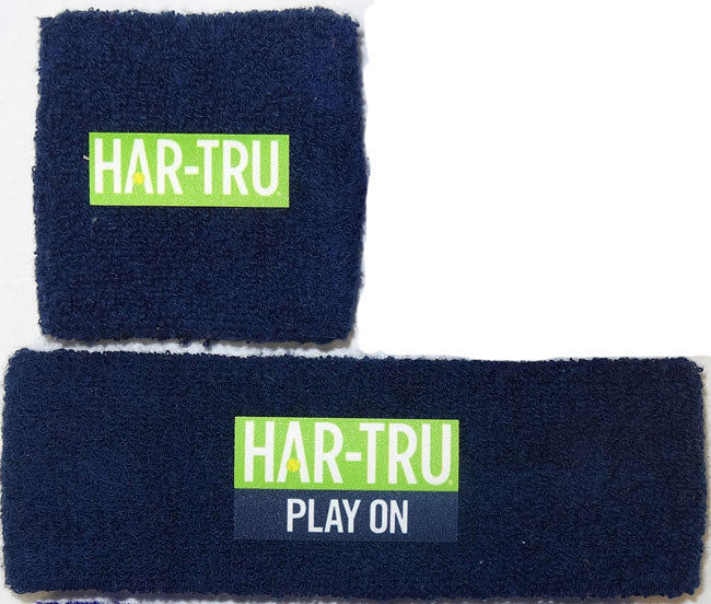 Har-Tru Headband and Wristband Set in blue