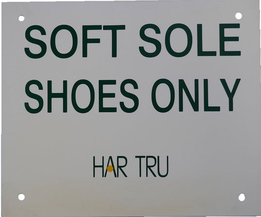 "Soft Sole Shoes Only"